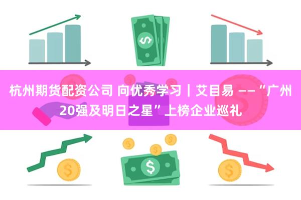 杭州期货配资公司 向优秀学习｜艾目易 ——“广州20强及明日之星”上榜企业巡礼